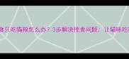 猫咪挑食只吃猫粮怎么办3步解决挑食问题让猫咪吃嘛嘛香