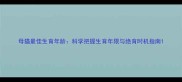 母猫最佳生育年龄科学把握生育年限与绝育时机指南