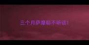 三个月萨摩耶不听话