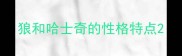 狼和哈士奇的性格特点