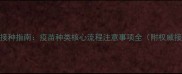 宠物狗科学接种指南疫苗种类核心流程注意事项全附权威接种时间表