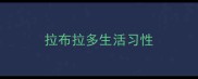 拉布拉多生活习性