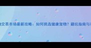 沈阳宠物交易市场最新攻略如何挑选健康宠物避坑指南与市场分析