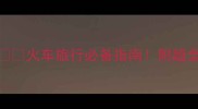 带宠物坐火车全攻略火车旅行必备指南附超全行李清单和注意事项
