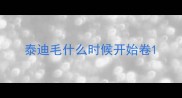 泰迪毛什么时候开始卷