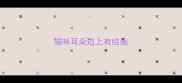 猫咪耳朵边上有结痂