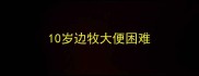 10岁边牧大便困难
