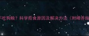 小狗不吃狗粮科学拒食原因及解决方法附喂养指南