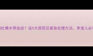 狗狗吐黄水带血丝这5大原因及紧急处理方法养宠人必看