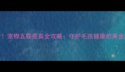 幼犬必看宠物五联疫苗全攻略守护毛孩健康的黄金防护盾