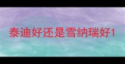 泰迪好还是雪纳瑞好