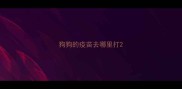 狗狗的疫苗去哪里打