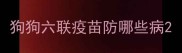 狗狗六联疫苗防哪些病