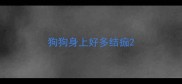 狗狗身上好多结痂
