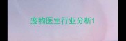 宠物医生行业分析