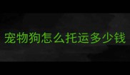 宠物狗怎么托运多少钱