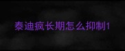 泰迪疯长期怎么抑制