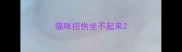 猫咪扭伤坐不起来