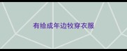 有给成年边牧穿衣服