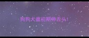 狗狗犬瘟初期伸舌头