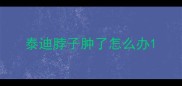 泰迪脖子肿了怎么办