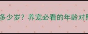哈士奇寿命相当于人类多少岁养宠必看的年龄对照表附科学饲养指南
