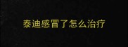 泰迪感冒了怎么治疗