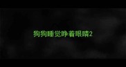 狗狗睡觉睁着眼睛