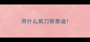 用什么剪刀剪泰迪