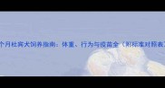 7个月杜宾犬饲养指南体重行为与疫苗全附标准对照表