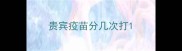 贵宾疫苗分几次打