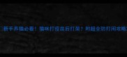 新手养猫必看猫咪打疫苗后打架附超全防打闹攻略