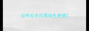 拉布拉多拉黑绿色便便