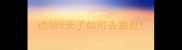 边牧5天了如何去狼趾
