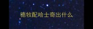 德牧配哈士奇出什么
