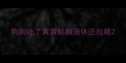 狗狗吐了黄黄粘稠液体还拉稀