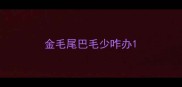 金毛尾巴毛少咋办