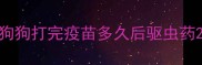 狗狗打完疫苗多久后驱虫药