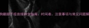 狗狗翻肠子疫苗接种全指南时间表注意事项与常见问题解答